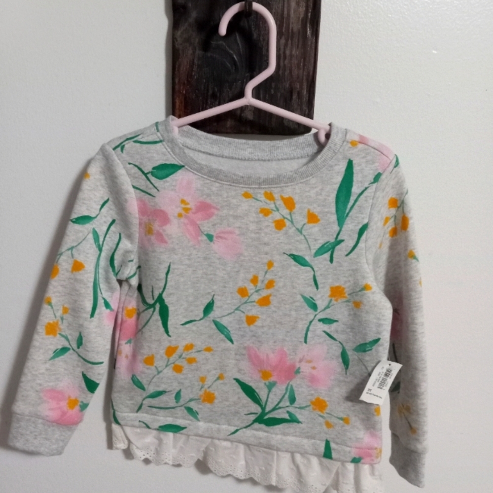 Girls floral sweatshirt